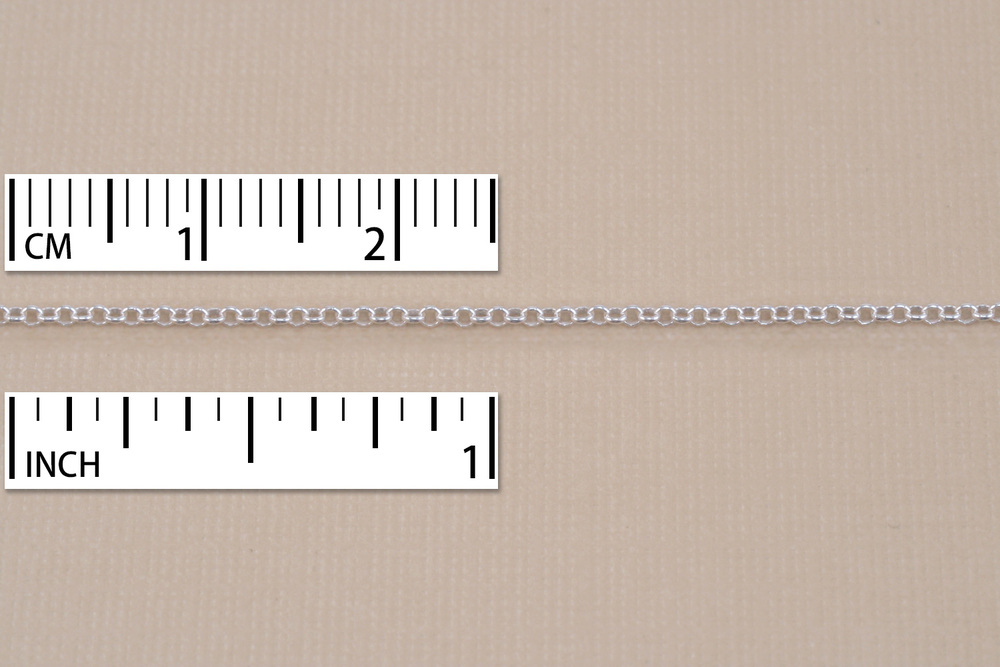 Chain & Clasps Sterling Silver Flat Rolo Chain 16"